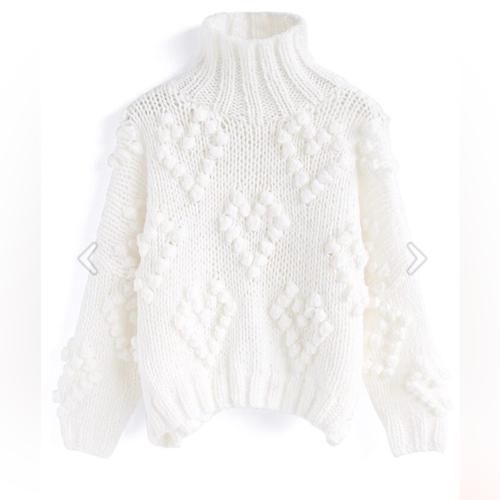 CHICWISH Womens Turtleneck Sweater Pullover Sweaters Long Sleeve size S